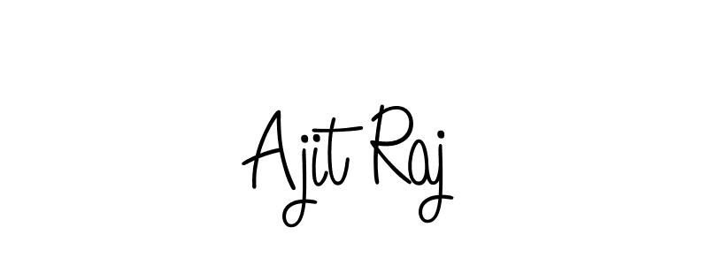 You should practise on your own different ways (Angelique-Rose-font-FFP) to write your name (Ajit Raj) in signature. don't let someone else do it for you. Ajit Raj signature style 5 images and pictures png