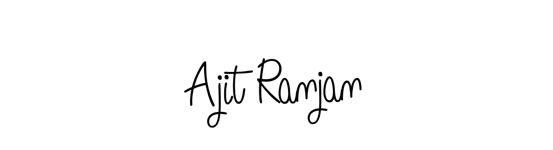 How to make Ajit Ranjan name signature. Use Angelique-Rose-font-FFP style for creating short signs online. This is the latest handwritten sign. Ajit Ranjan signature style 5 images and pictures png