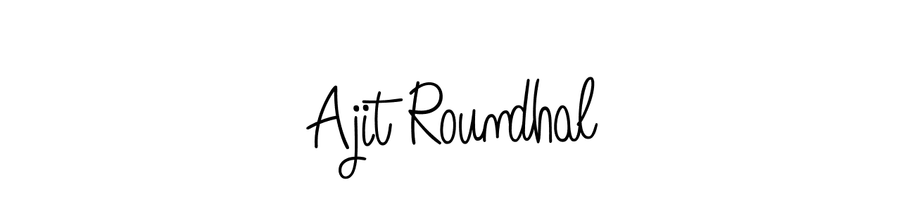 How to make Ajit Roundhal signature? Angelique-Rose-font-FFP is a professional autograph style. Create handwritten signature for Ajit Roundhal name. Ajit Roundhal signature style 5 images and pictures png