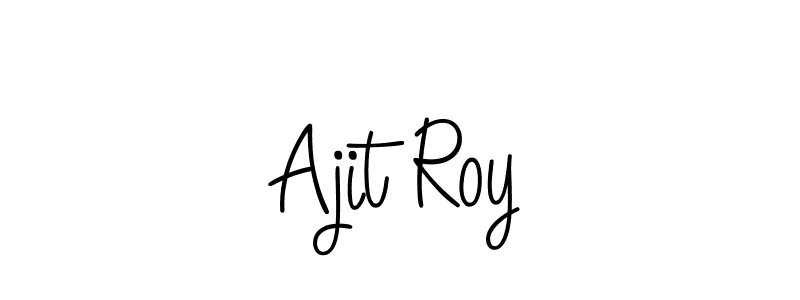 Make a beautiful signature design for name Ajit Roy. With this signature (Angelique-Rose-font-FFP) style, you can create a handwritten signature for free. Ajit Roy signature style 5 images and pictures png