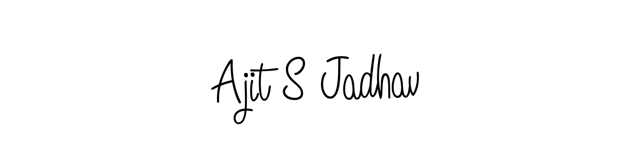 How to make Ajit S Jadhav signature? Angelique-Rose-font-FFP is a professional autograph style. Create handwritten signature for Ajit S Jadhav name. Ajit S Jadhav signature style 5 images and pictures png