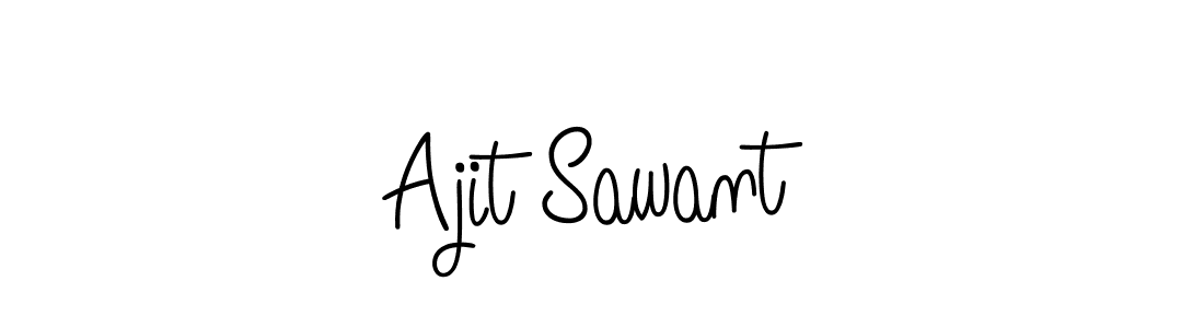 Make a beautiful signature design for name Ajit Sawant. With this signature (Angelique-Rose-font-FFP) style, you can create a handwritten signature for free. Ajit Sawant signature style 5 images and pictures png