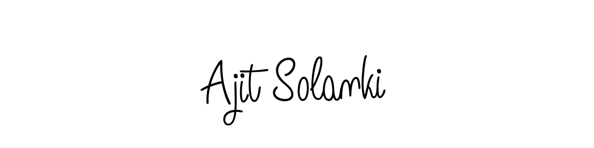 How to make Ajit Solanki signature? Angelique-Rose-font-FFP is a professional autograph style. Create handwritten signature for Ajit Solanki name. Ajit Solanki signature style 5 images and pictures png