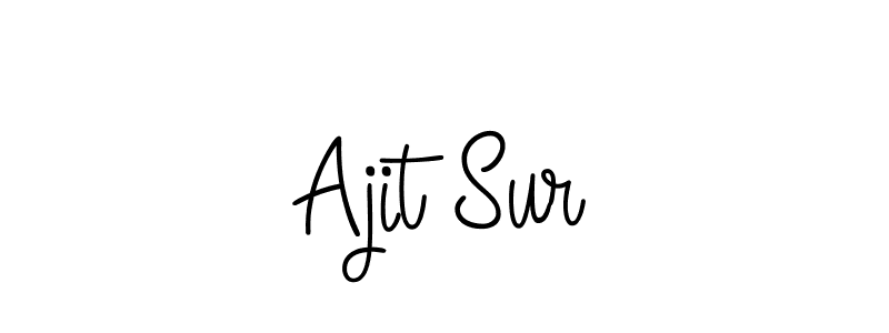 Design your own signature with our free online signature maker. With this signature software, you can create a handwritten (Angelique-Rose-font-FFP) signature for name Ajit Sur. Ajit Sur signature style 5 images and pictures png