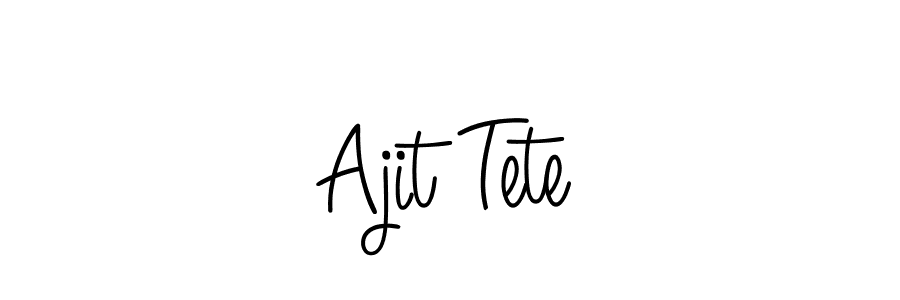 Best and Professional Signature Style for Ajit Tete. Angelique-Rose-font-FFP Best Signature Style Collection. Ajit Tete signature style 5 images and pictures png