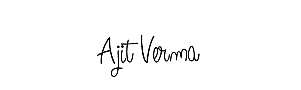 Make a beautiful signature design for name Ajit Verma. Use this online signature maker to create a handwritten signature for free. Ajit Verma signature style 5 images and pictures png