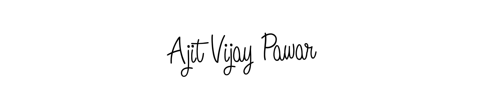 Use a signature maker to create a handwritten signature online. With this signature software, you can design (Angelique-Rose-font-FFP) your own signature for name Ajit Vijay Pawar. Ajit Vijay Pawar signature style 5 images and pictures png