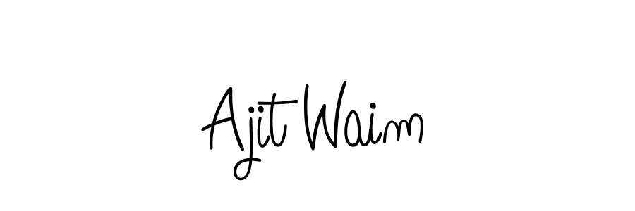 Ajit Waim stylish signature style. Best Handwritten Sign (Angelique-Rose-font-FFP) for my name. Handwritten Signature Collection Ideas for my name Ajit Waim. Ajit Waim signature style 5 images and pictures png