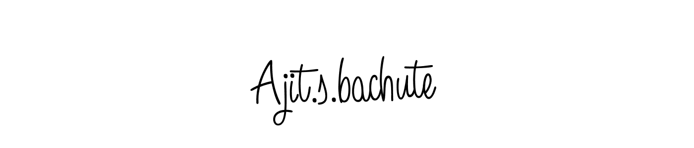 Create a beautiful signature design for name Ajit.s.bachute. With this signature (Angelique-Rose-font-FFP) fonts, you can make a handwritten signature for free. Ajit.s.bachute signature style 5 images and pictures png