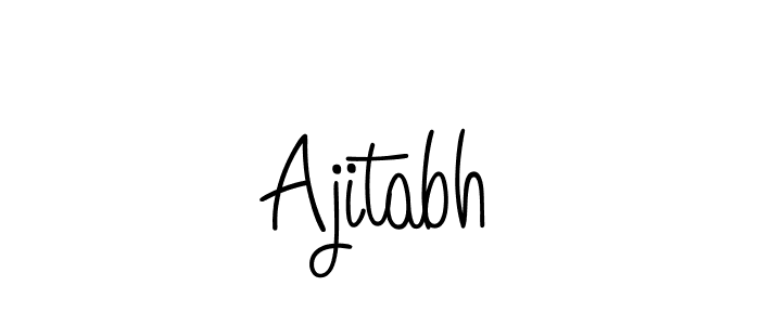 Design your own signature with our free online signature maker. With this signature software, you can create a handwritten (Angelique-Rose-font-FFP) signature for name Ajitabh. Ajitabh signature style 5 images and pictures png