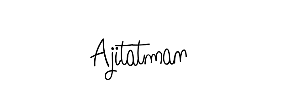 You should practise on your own different ways (Angelique-Rose-font-FFP) to write your name (Ajitatman) in signature. don't let someone else do it for you. Ajitatman signature style 5 images and pictures png