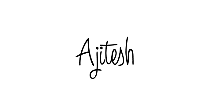 How to make Ajitesh signature? Angelique-Rose-font-FFP is a professional autograph style. Create handwritten signature for Ajitesh name. Ajitesh signature style 5 images and pictures png