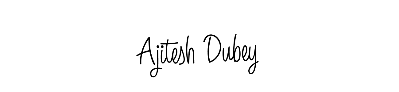 Make a beautiful signature design for name Ajitesh Dubey. With this signature (Angelique-Rose-font-FFP) style, you can create a handwritten signature for free. Ajitesh Dubey signature style 5 images and pictures png