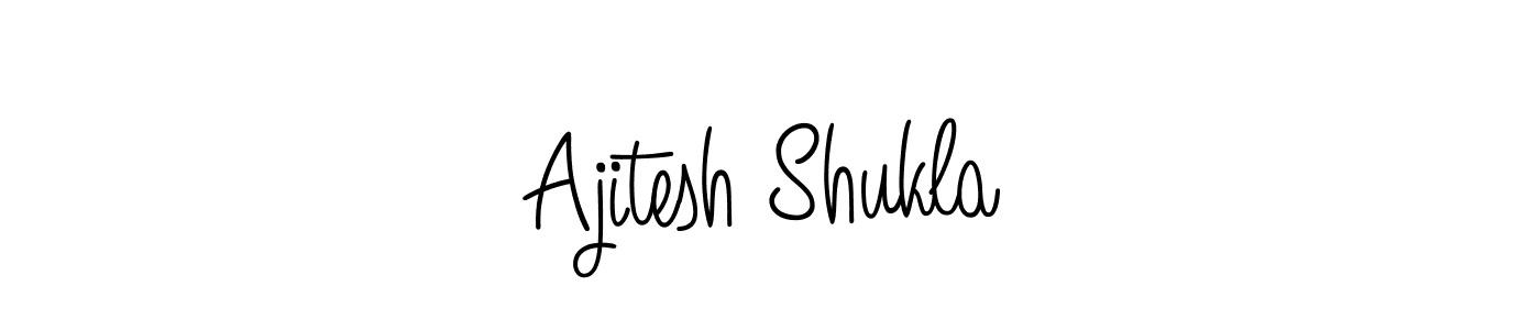 Make a beautiful signature design for name Ajitesh Shukla. With this signature (Angelique-Rose-font-FFP) style, you can create a handwritten signature for free. Ajitesh Shukla signature style 5 images and pictures png