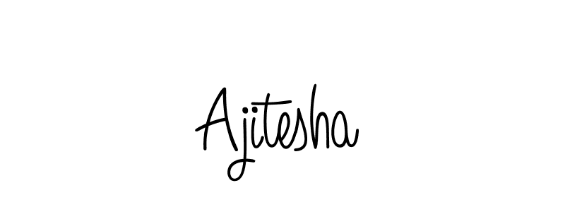 Also we have Ajitesha name is the best signature style. Create professional handwritten signature collection using Angelique-Rose-font-FFP autograph style. Ajitesha signature style 5 images and pictures png