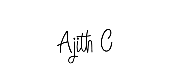 How to Draw Ajith C signature style? Angelique-Rose-font-FFP is a latest design signature styles for name Ajith C. Ajith C signature style 5 images and pictures png