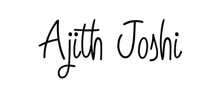 You can use this online signature creator to create a handwritten signature for the name Ajith Joshi. This is the best online autograph maker. Ajith Joshi signature style 5 images and pictures png