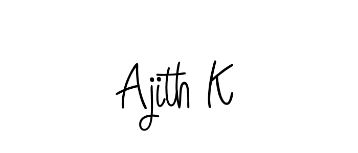 Make a short Ajith K signature style. Manage your documents anywhere anytime using Angelique-Rose-font-FFP. Create and add eSignatures, submit forms, share and send files easily. Ajith K signature style 5 images and pictures png