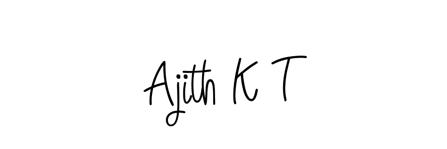 How to Draw Ajith K T signature style? Angelique-Rose-font-FFP is a latest design signature styles for name Ajith K T. Ajith K T signature style 5 images and pictures png