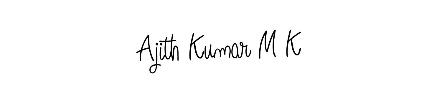 It looks lik you need a new signature style for name Ajith Kumar M K. Design unique handwritten (Angelique-Rose-font-FFP) signature with our free signature maker in just a few clicks. Ajith Kumar M K signature style 5 images and pictures png