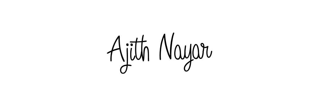 Angelique-Rose-font-FFP is a professional signature style that is perfect for those who want to add a touch of class to their signature. It is also a great choice for those who want to make their signature more unique. Get Ajith Nayar name to fancy signature for free. Ajith Nayar signature style 5 images and pictures png