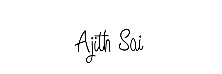 Also we have Ajith Sai name is the best signature style. Create professional handwritten signature collection using Angelique-Rose-font-FFP autograph style. Ajith Sai signature style 5 images and pictures png