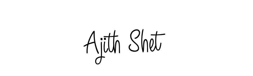 Also we have Ajith Shet name is the best signature style. Create professional handwritten signature collection using Angelique-Rose-font-FFP autograph style. Ajith Shet signature style 5 images and pictures png