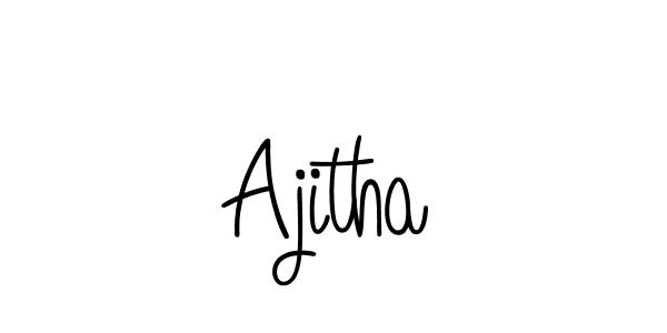 Also we have Ajitha name is the best signature style. Create professional handwritten signature collection using Angelique-Rose-font-FFP autograph style. Ajitha signature style 5 images and pictures png
