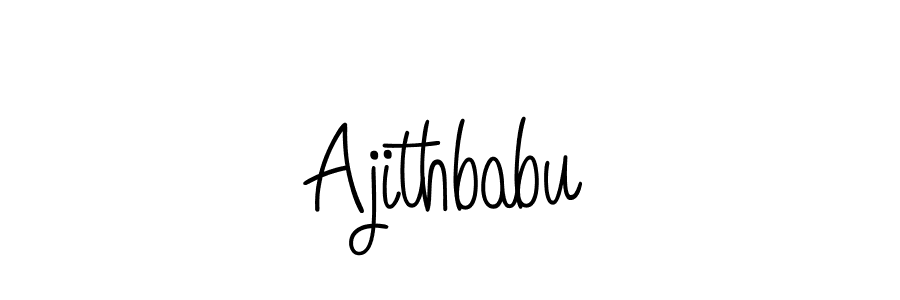 How to Draw Ajithbabu signature style? Angelique-Rose-font-FFP is a latest design signature styles for name Ajithbabu. Ajithbabu signature style 5 images and pictures png