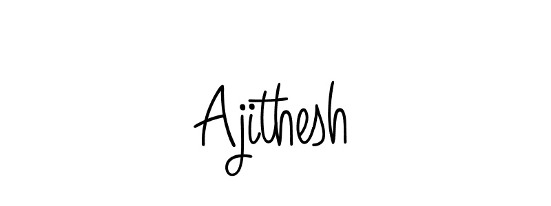 Create a beautiful signature design for name Ajithesh. With this signature (Angelique-Rose-font-FFP) fonts, you can make a handwritten signature for free. Ajithesh signature style 5 images and pictures png