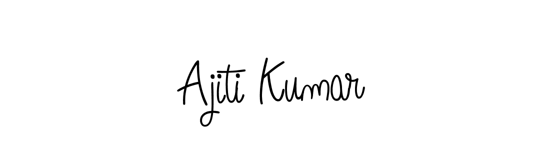 How to make Ajiti Kumar signature? Angelique-Rose-font-FFP is a professional autograph style. Create handwritten signature for Ajiti Kumar name. Ajiti Kumar signature style 5 images and pictures png