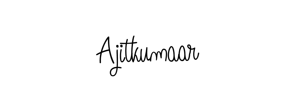 if you are searching for the best signature style for your name Ajitkumaar. so please give up your signature search. here we have designed multiple signature styles  using Angelique-Rose-font-FFP. Ajitkumaar signature style 5 images and pictures png