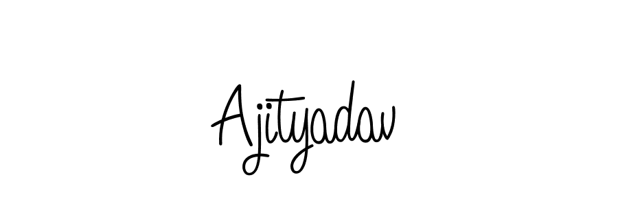 How to make Ajityadav name signature. Use Angelique-Rose-font-FFP style for creating short signs online. This is the latest handwritten sign. Ajityadav signature style 5 images and pictures png