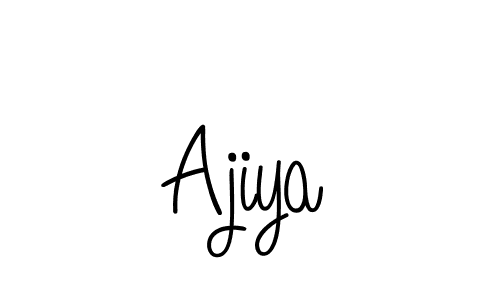 The best way (Angelique-Rose-font-FFP) to make a short signature is to pick only two or three words in your name. The name Ajiya include a total of six letters. For converting this name. Ajiya signature style 5 images and pictures png