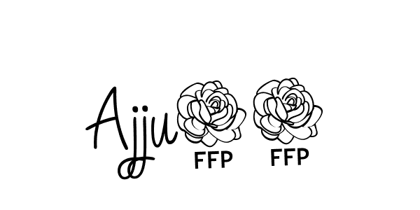 You should practise on your own different ways (Angelique-Rose-font-FFP) to write your name (Ajju55) in signature. don't let someone else do it for you. Ajju55 signature style 5 images and pictures png