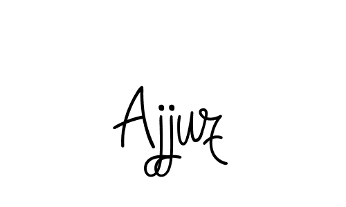 Use a signature maker to create a handwritten signature online. With this signature software, you can design (Angelique-Rose-font-FFP) your own signature for name Ajjuz. Ajjuz signature style 5 images and pictures png