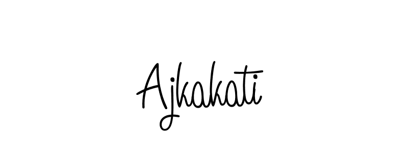 Also we have Ajkakati name is the best signature style. Create professional handwritten signature collection using Angelique-Rose-font-FFP autograph style. Ajkakati signature style 5 images and pictures png