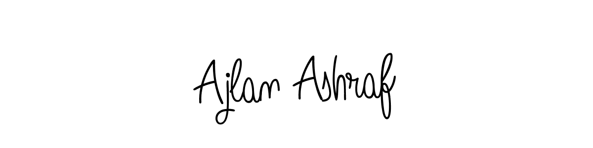 Design your own signature with our free online signature maker. With this signature software, you can create a handwritten (Angelique-Rose-font-FFP) signature for name Ajlan Ashraf. Ajlan Ashraf signature style 5 images and pictures png