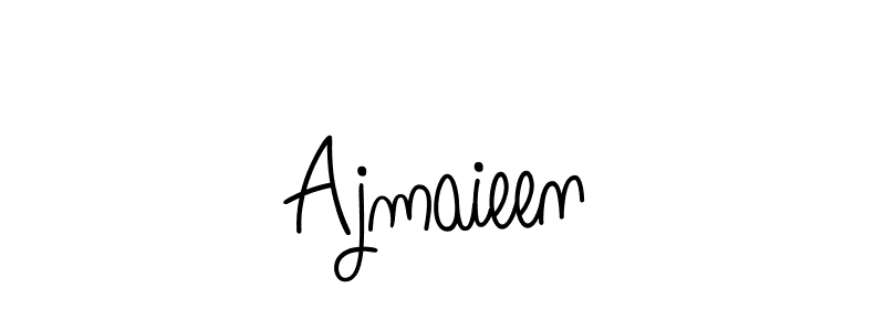 Make a beautiful signature design for name Ajmaieen. With this signature (Angelique-Rose-font-FFP) style, you can create a handwritten signature for free. Ajmaieen signature style 5 images and pictures png