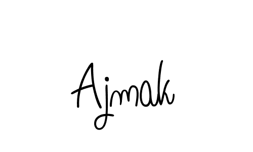 How to make Ajmak name signature. Use Angelique-Rose-font-FFP style for creating short signs online. This is the latest handwritten sign. Ajmak signature style 5 images and pictures png
