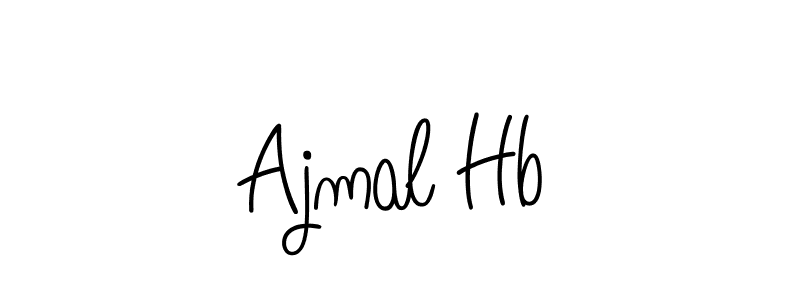 Use a signature maker to create a handwritten signature online. With this signature software, you can design (Angelique-Rose-font-FFP) your own signature for name Ajmal Hb. Ajmal Hb signature style 5 images and pictures png