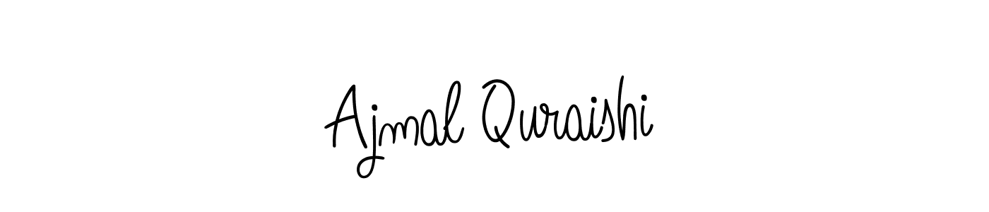 The best way (Angelique-Rose-font-FFP) to make a short signature is to pick only two or three words in your name. The name Ajmal Quraishi include a total of six letters. For converting this name. Ajmal Quraishi signature style 5 images and pictures png