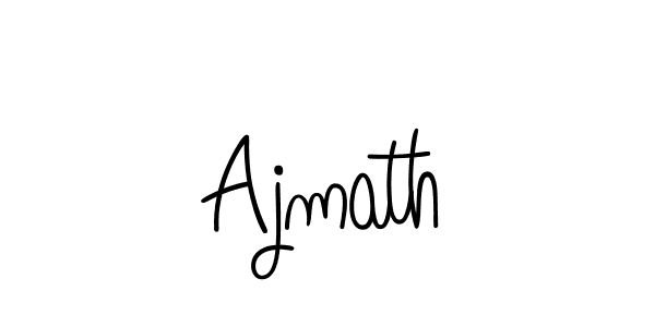 You should practise on your own different ways (Angelique-Rose-font-FFP) to write your name (Ajmath) in signature. don't let someone else do it for you. Ajmath signature style 5 images and pictures png