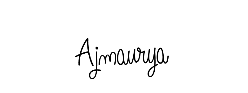 You should practise on your own different ways (Angelique-Rose-font-FFP) to write your name (Ajmaurya) in signature. don't let someone else do it for you. Ajmaurya signature style 5 images and pictures png