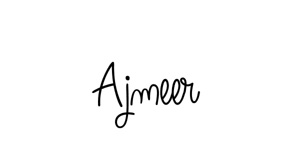 Use a signature maker to create a handwritten signature online. With this signature software, you can design (Angelique-Rose-font-FFP) your own signature for name Ajmeer. Ajmeer signature style 5 images and pictures png