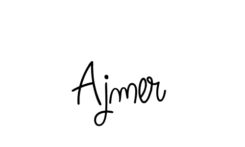 Use a signature maker to create a handwritten signature online. With this signature software, you can design (Angelique-Rose-font-FFP) your own signature for name Ajmer. Ajmer signature style 5 images and pictures png