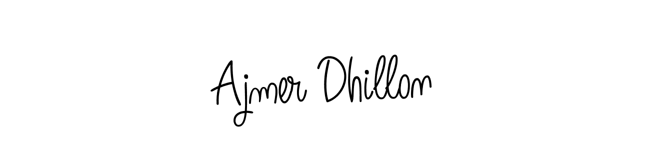 Ajmer Dhillon stylish signature style. Best Handwritten Sign (Angelique-Rose-font-FFP) for my name. Handwritten Signature Collection Ideas for my name Ajmer Dhillon. Ajmer Dhillon signature style 5 images and pictures png