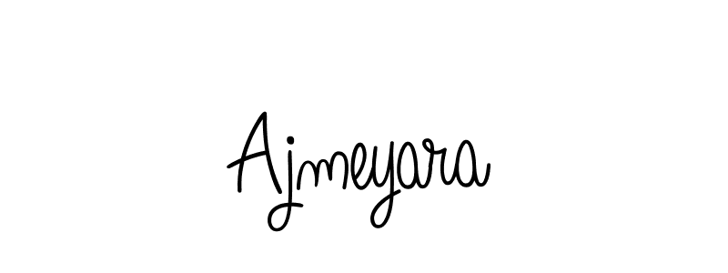 You should practise on your own different ways (Angelique-Rose-font-FFP) to write your name (Ajmeyara) in signature. don't let someone else do it for you. Ajmeyara signature style 5 images and pictures png