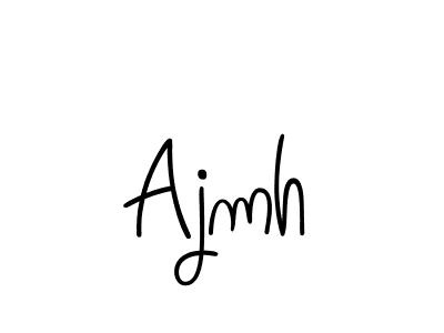 Use a signature maker to create a handwritten signature online. With this signature software, you can design (Angelique-Rose-font-FFP) your own signature for name Ajmh. Ajmh signature style 5 images and pictures png