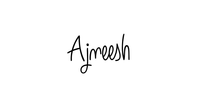 Create a beautiful signature design for name Ajneesh. With this signature (Angelique-Rose-font-FFP) fonts, you can make a handwritten signature for free. Ajneesh signature style 5 images and pictures png